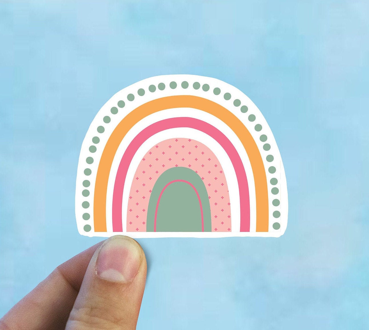 Boho flower rainbow - Boho Flower Rainbow - Sticker