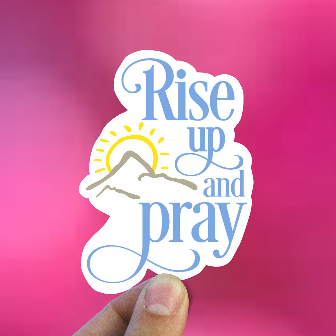 Pray Vinyl Sticker | DoodleBeads