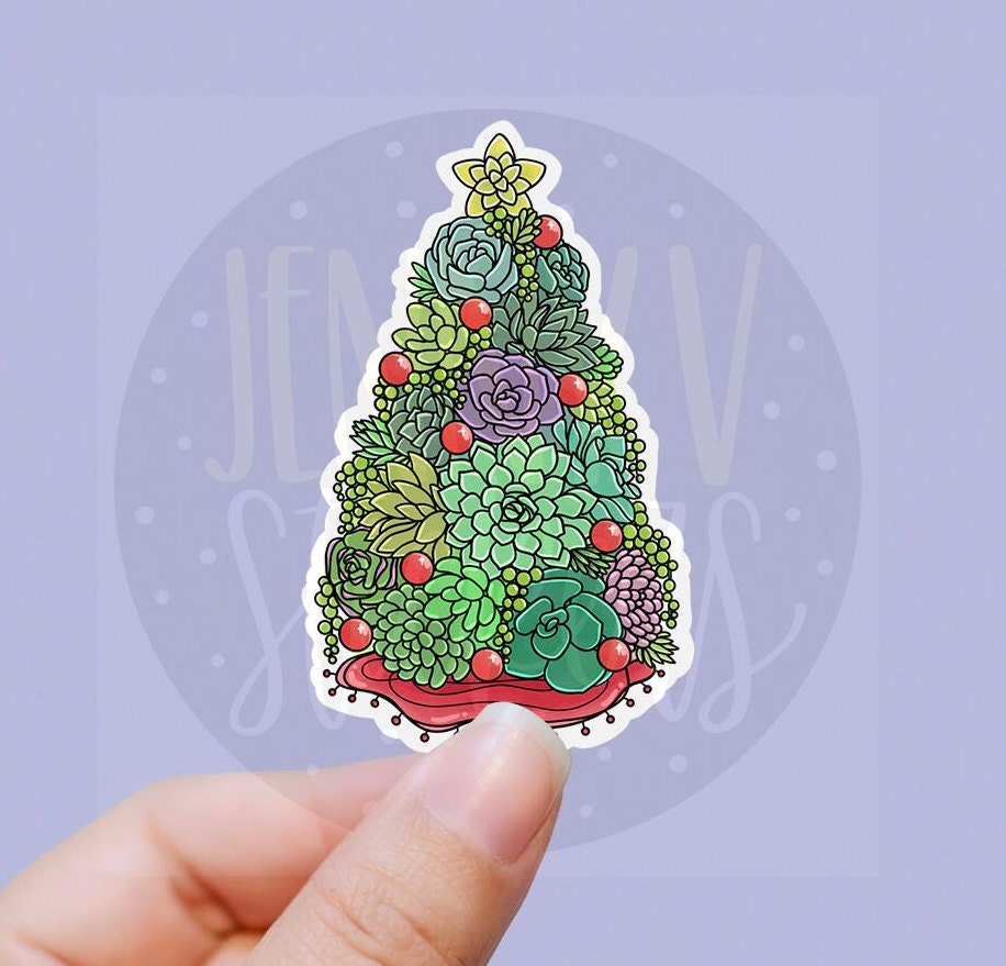 3 Merry Christmas Sticker, Christmas Tree Stickers, Christmas Stickers,  Holiday Stickers, Christmas Tree Decal, Tree Stickers, 054 