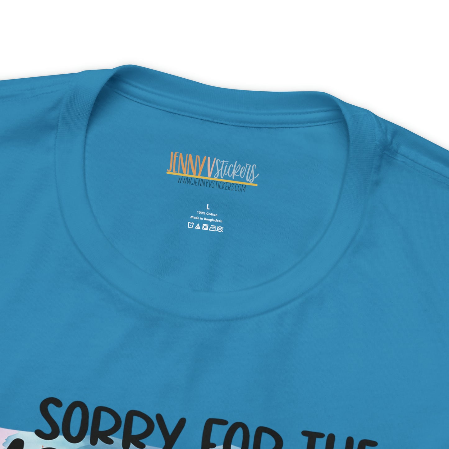 Sorry For The Mean Awful Accurate Things I Said Unisex Jersey Short Sleeve Tee