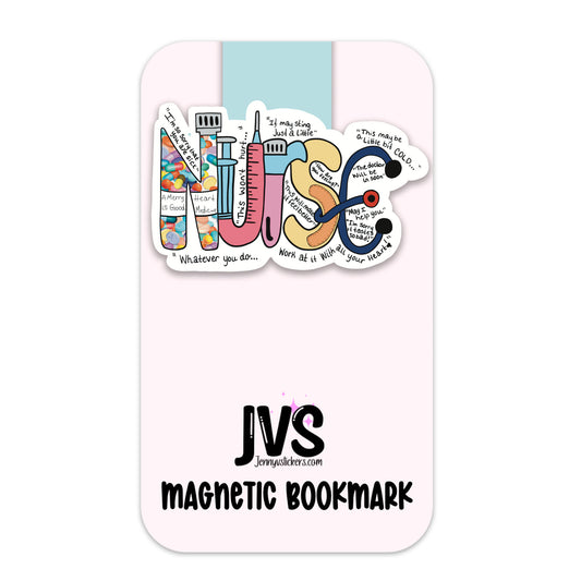 Nurse Words Magnetic Bookmark