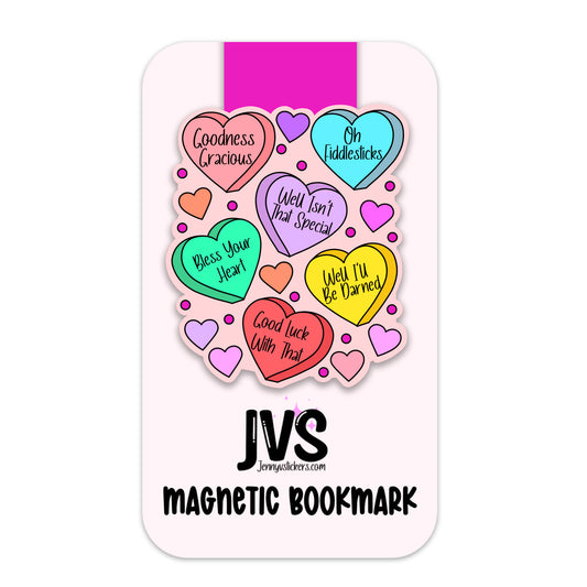 Sweet Effin Hearts Magnetic Bookmark