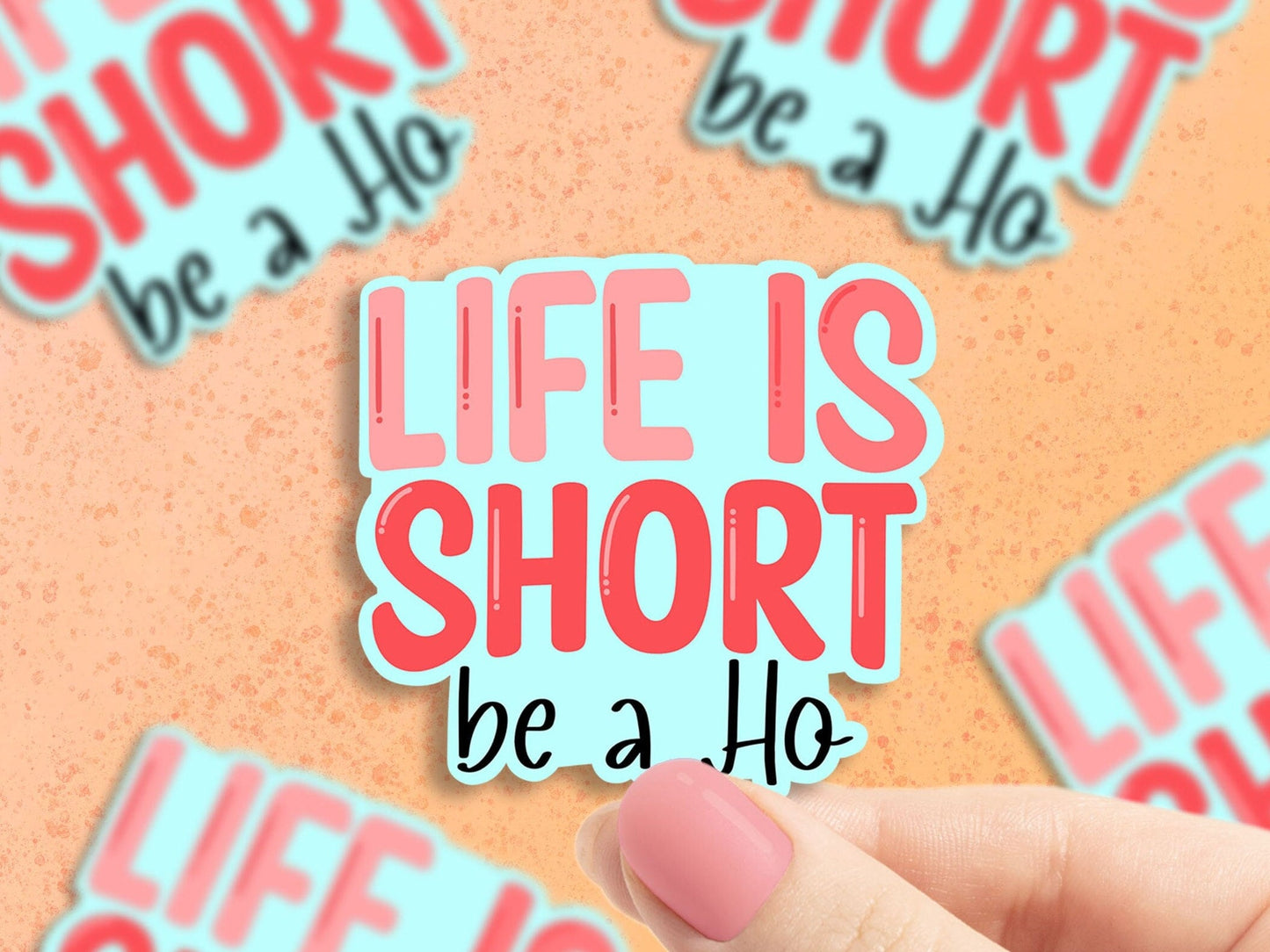 Be a Ho Sticker, feminist, extroverts, Funny Snark Stickers, Gifts for Girls, Decals for Water Bottles