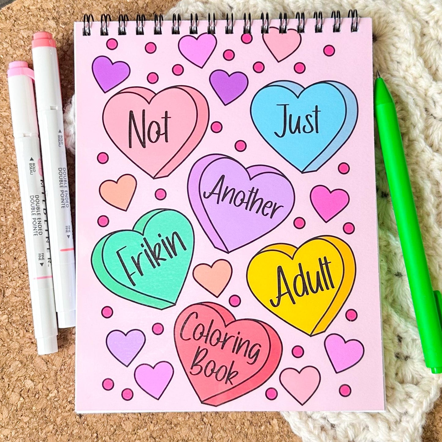 Not Just Another Frikin Adult Coloring Book - Adult Coloring Book - Original hand Drawn Art Book - Lefty Friendly Coloring Book