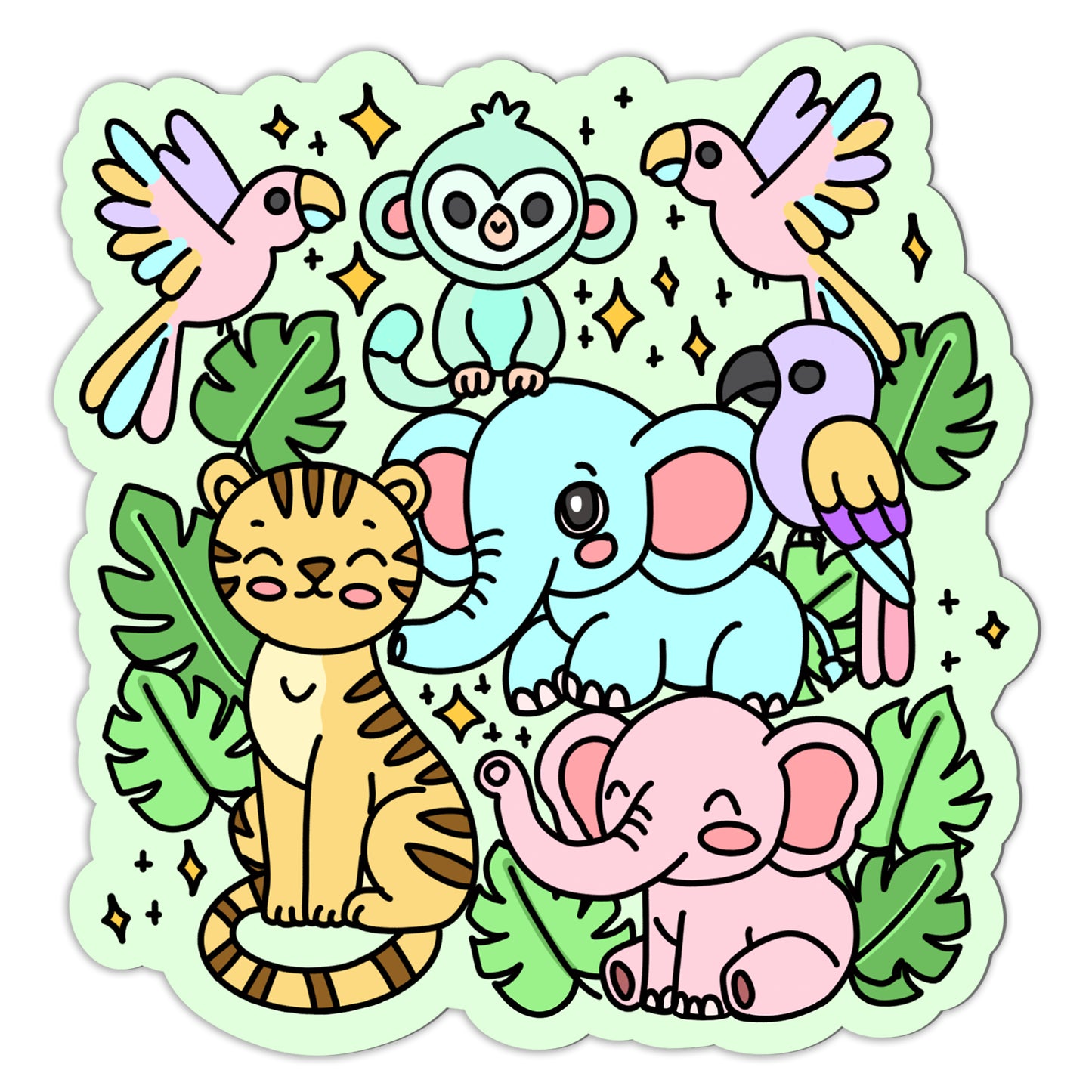 Jungle Animals Sticker