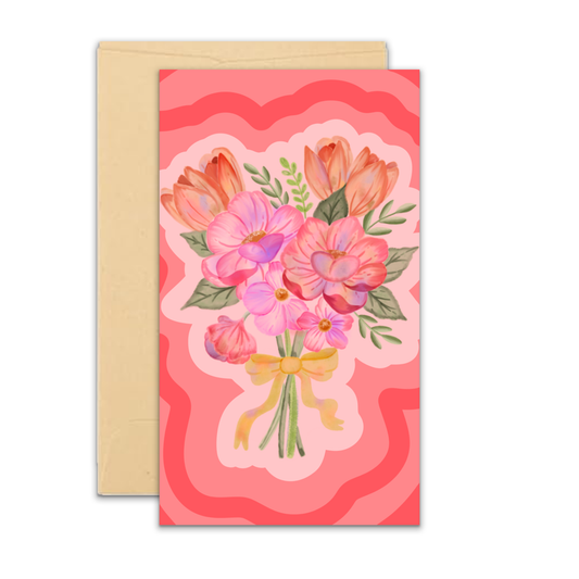 Floral Bouquet Mini Card | Enclosure Card | Gift