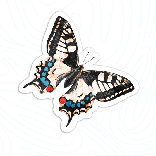 White Butterfly vinyl Sticker