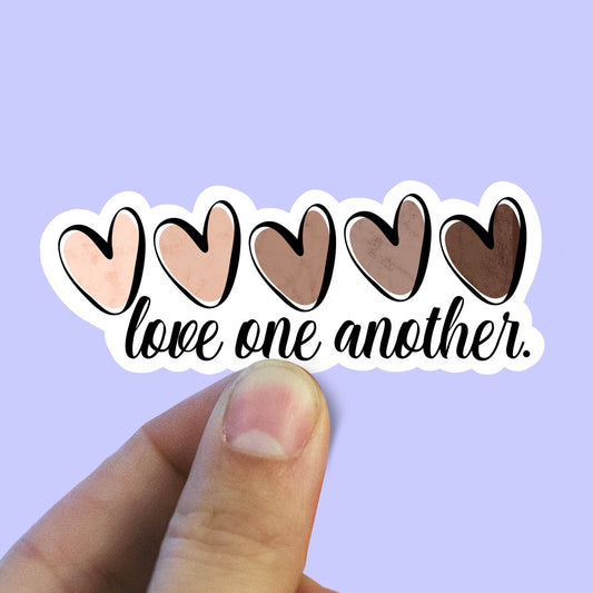 Love one another sticker