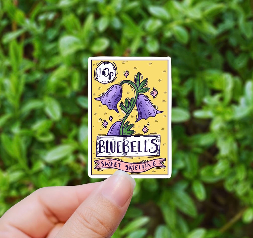 Bluebell seeds vinyl sticker