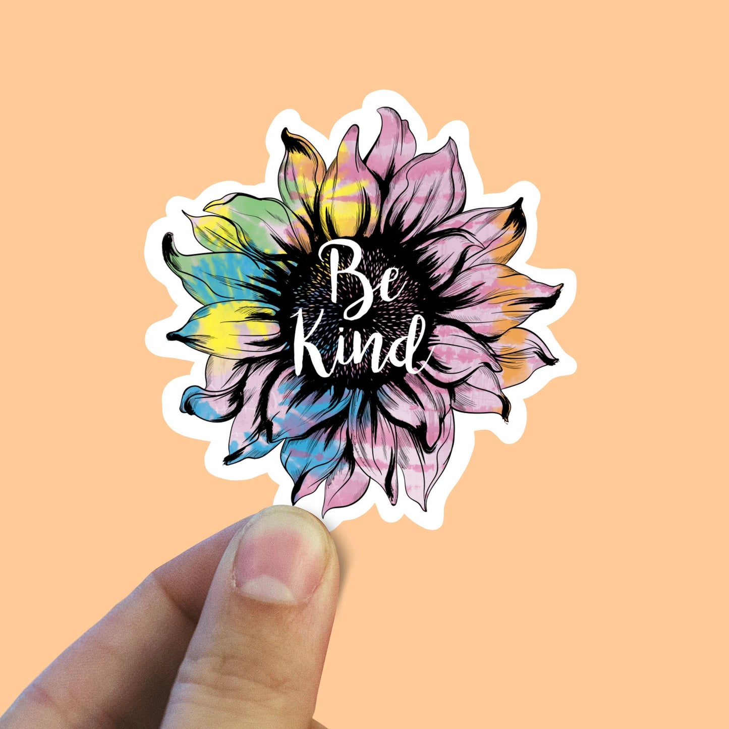 Be kind sunflower sticker