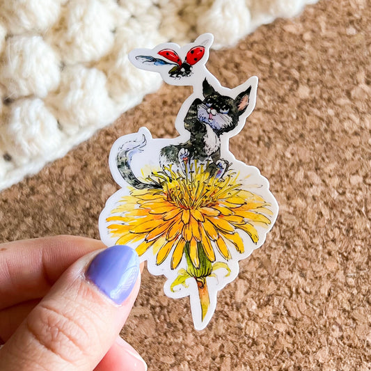 Chrysanthemum  cat sticker