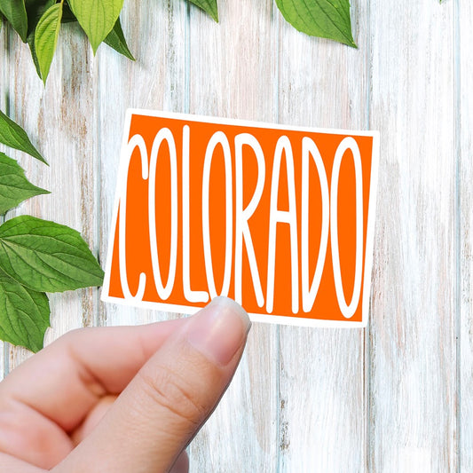 Minimal Colorado state vinyl sticker