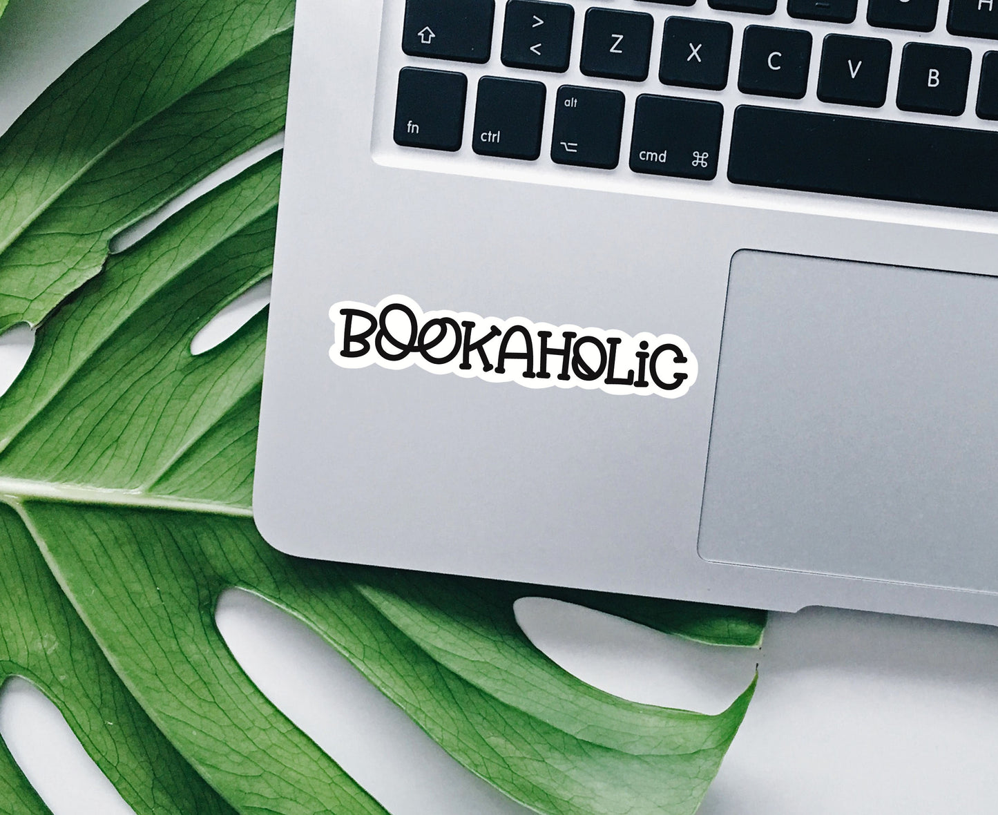 Bookaholic vinyl sticker