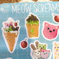 Meow Scream sticker sheet