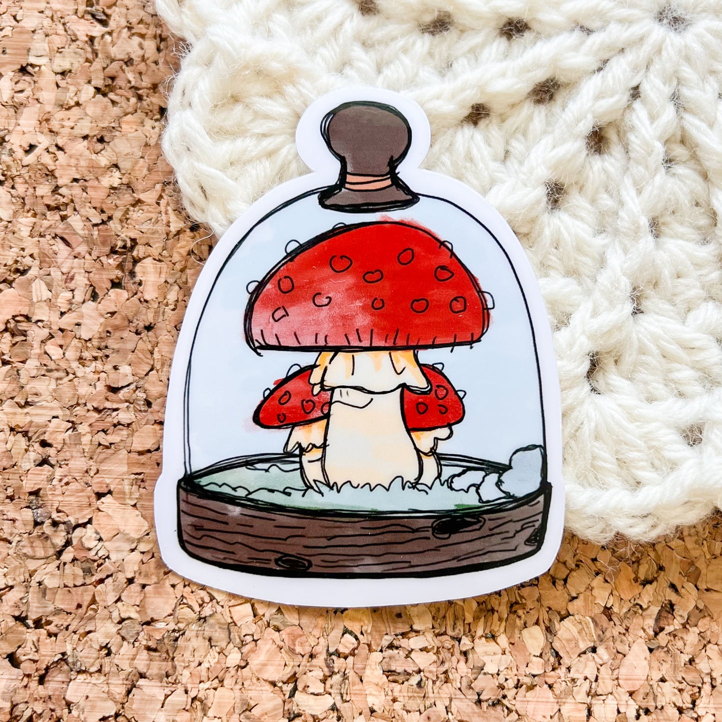 Mushroom Terrarium sticker