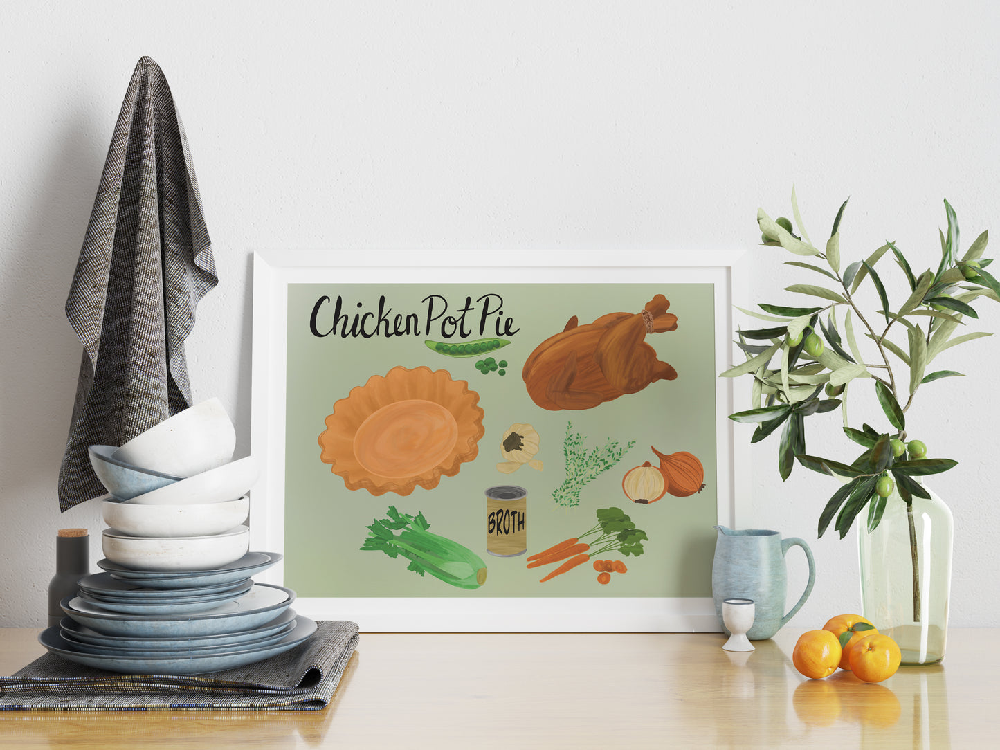 Chicken Pot Pie Art Print