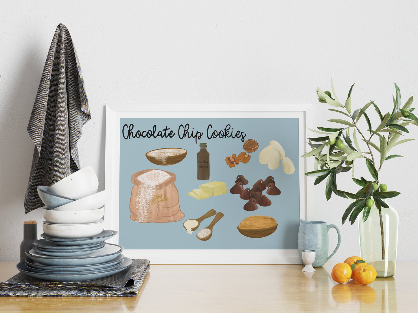 Chocolate Chip Cookie art print