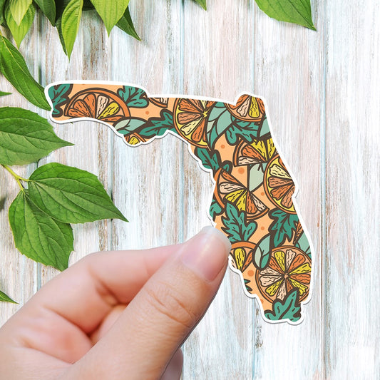 Florida Orange vinyl sticker