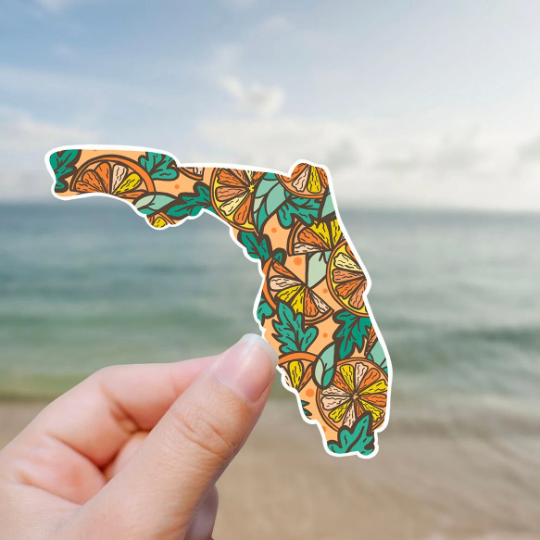 Florida Orange vinyl sticker