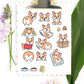 Kawaii Corgi stickers, Corgi stickers, Corgi sticker sheet, Corgi butt, Cute Corgis, Cute stickers, Kawaii stickers, sticker pack, stickers