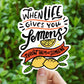 When life gives you lemons sticker, motivational sticker,  fun saying sticker, Macbook sticker, laptop sticker, waterproof flower sticker