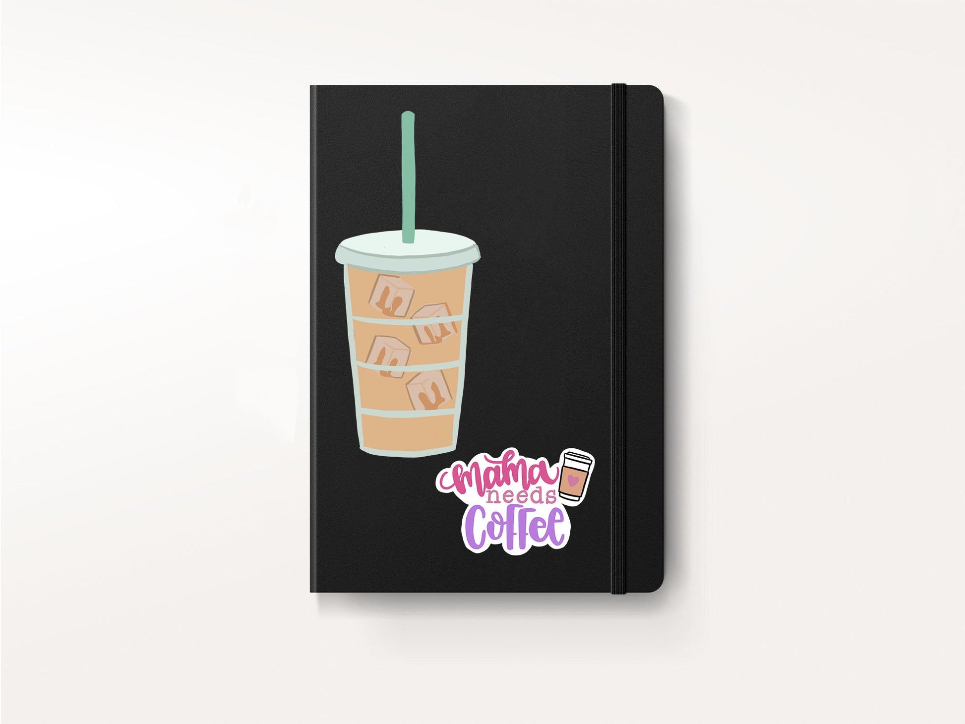 Mama needs coffee vinyl sticker, coffee sticker,  ice coffee sticker, Macbook sticker, laptop sticker, waterproof sticker