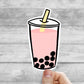 Bubble tea vinyl sticker, boba sticker, boba tea, milk tea sticker, Macbook sticker, laptop sticker, waterproof sticker