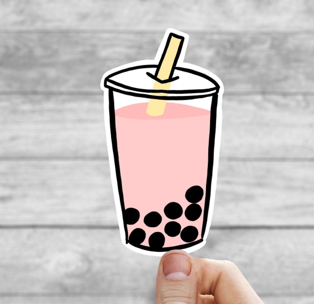 Bubble tea vinyl sticker, boba sticker, boba tea, milk tea sticker, Macbook sticker, laptop sticker, waterproof sticker