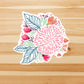 Colorful illustrated flower vinyl sticker, , flower sticker, best friend gift, laptop sticker, , sarcastic gift