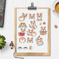 Kawaii Corgi stickers, Corgi stickers, Corgi sticker sheet, Corgi butt, Cute Corgis, Cute stickers, Kawaii stickers, sticker pack, stickers