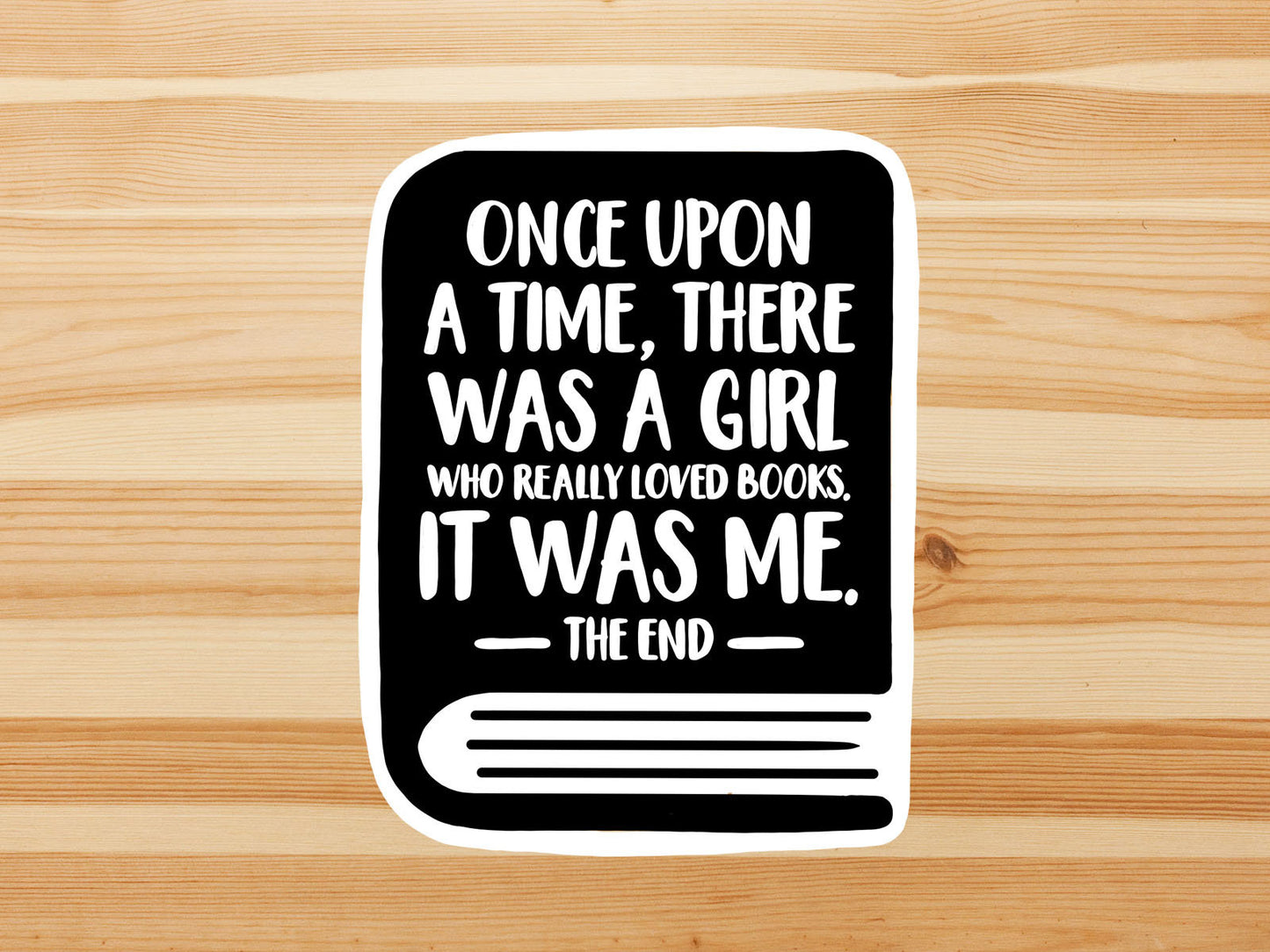 There was a girl who loved books vinyl sticker, book lover gift, best friend gift, book decals, yeti decal