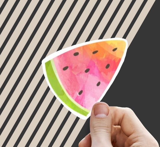 Watercolor Watermelon sticker, watermelon sticker,  sticker, Macbook sticker, laptop sticker, waterproof flower sticker