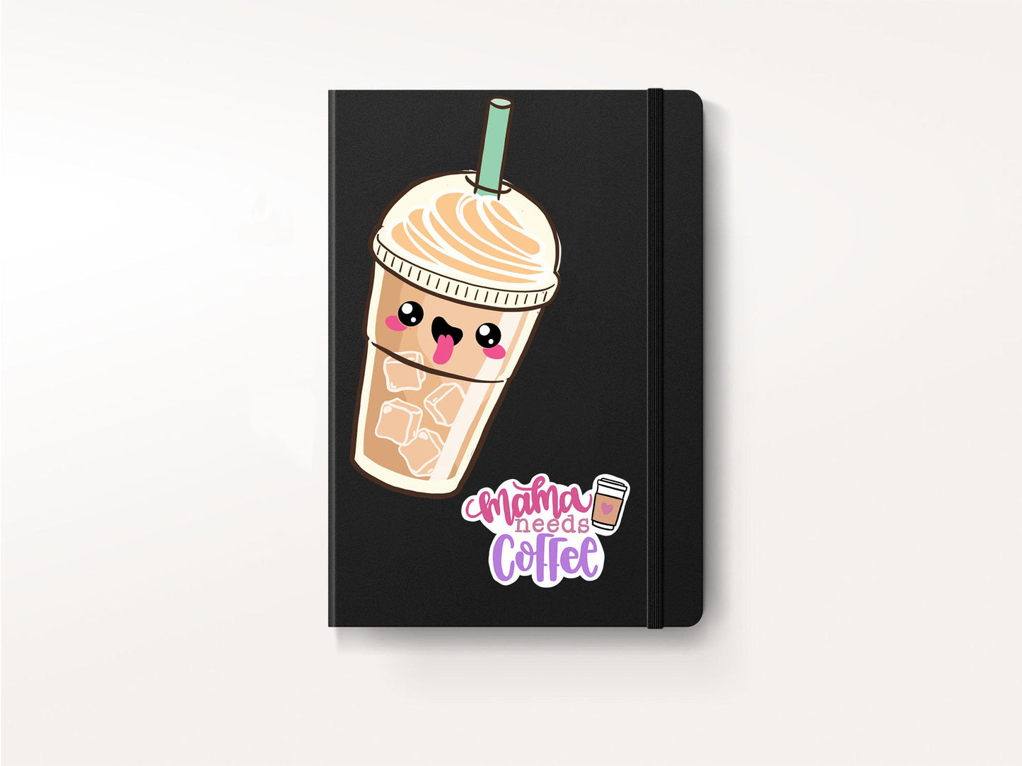 Kawaii coffee vinyl sticker, cute coffee sticker,  Frappuccino  sticker, Macbook sticker, laptop sticker, waterproof sticker