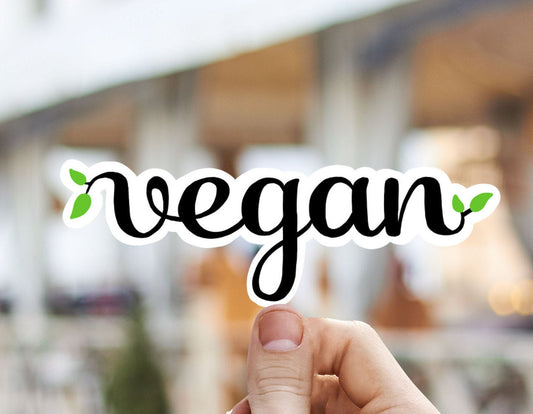 Vegan vinyl sticker, vegan decal,  Vegan, Macbook sticker, laptop sticker, waterproof sticker