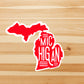 Michigan state outline vinyl sticker, Michigan, Yeti decal, travel sticker, Laptop decal, MacBook decal