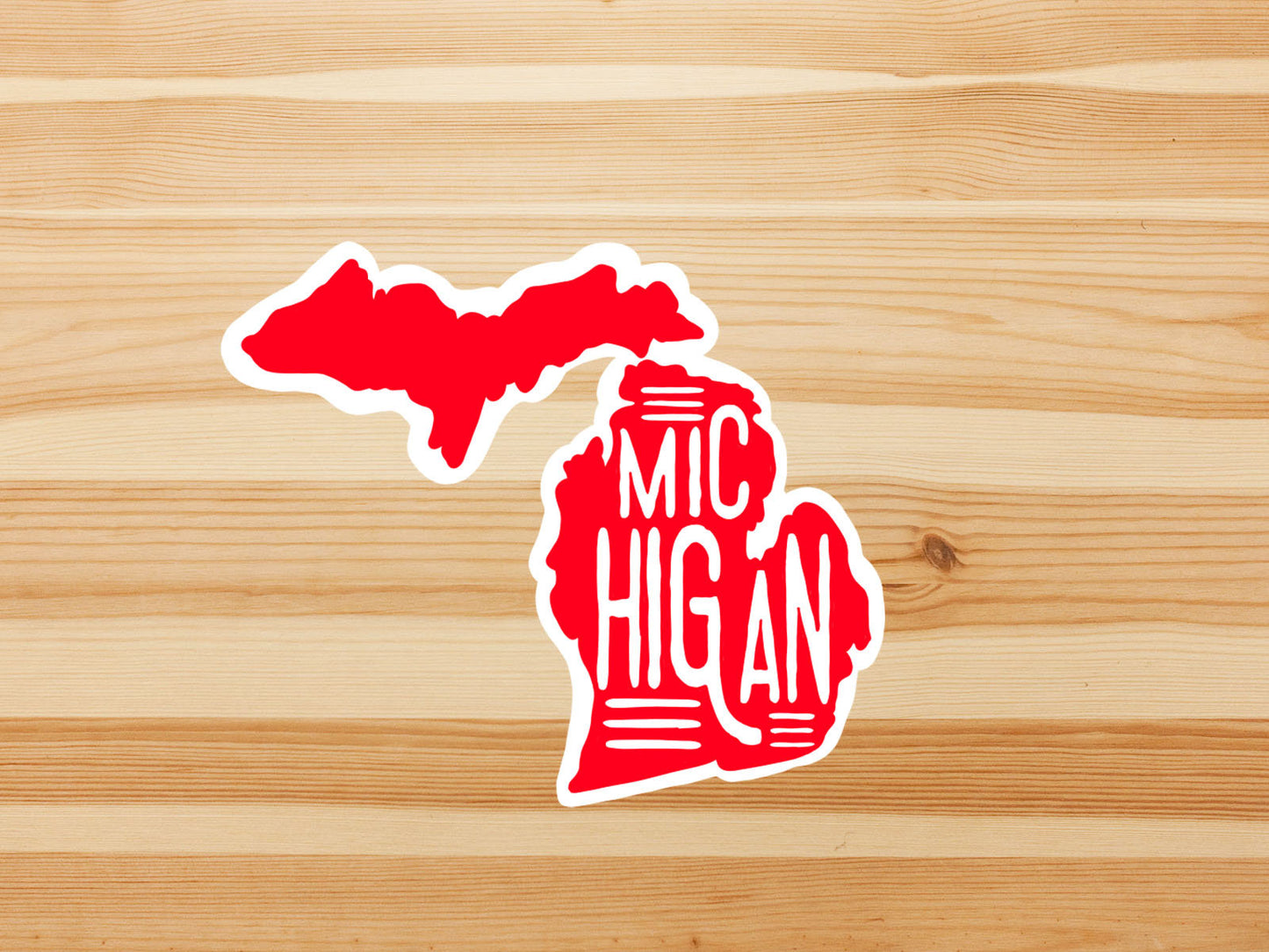 Michigan state outline vinyl sticker, Michigan, Yeti decal, travel sticker, Laptop decal, MacBook decal