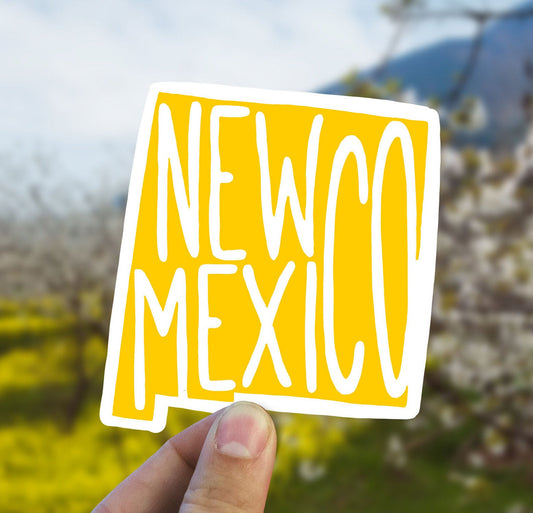 Minimal New Mexico state vinyl sticker, custom stickers, New Mexico, travel sticker, trendy stickers, Laptop decal, MacBook decal