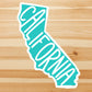 Minimal California state vinyl sticker, custom stickers, California, travel sticker, trendy stickers, Laptop decal, MacBook decal