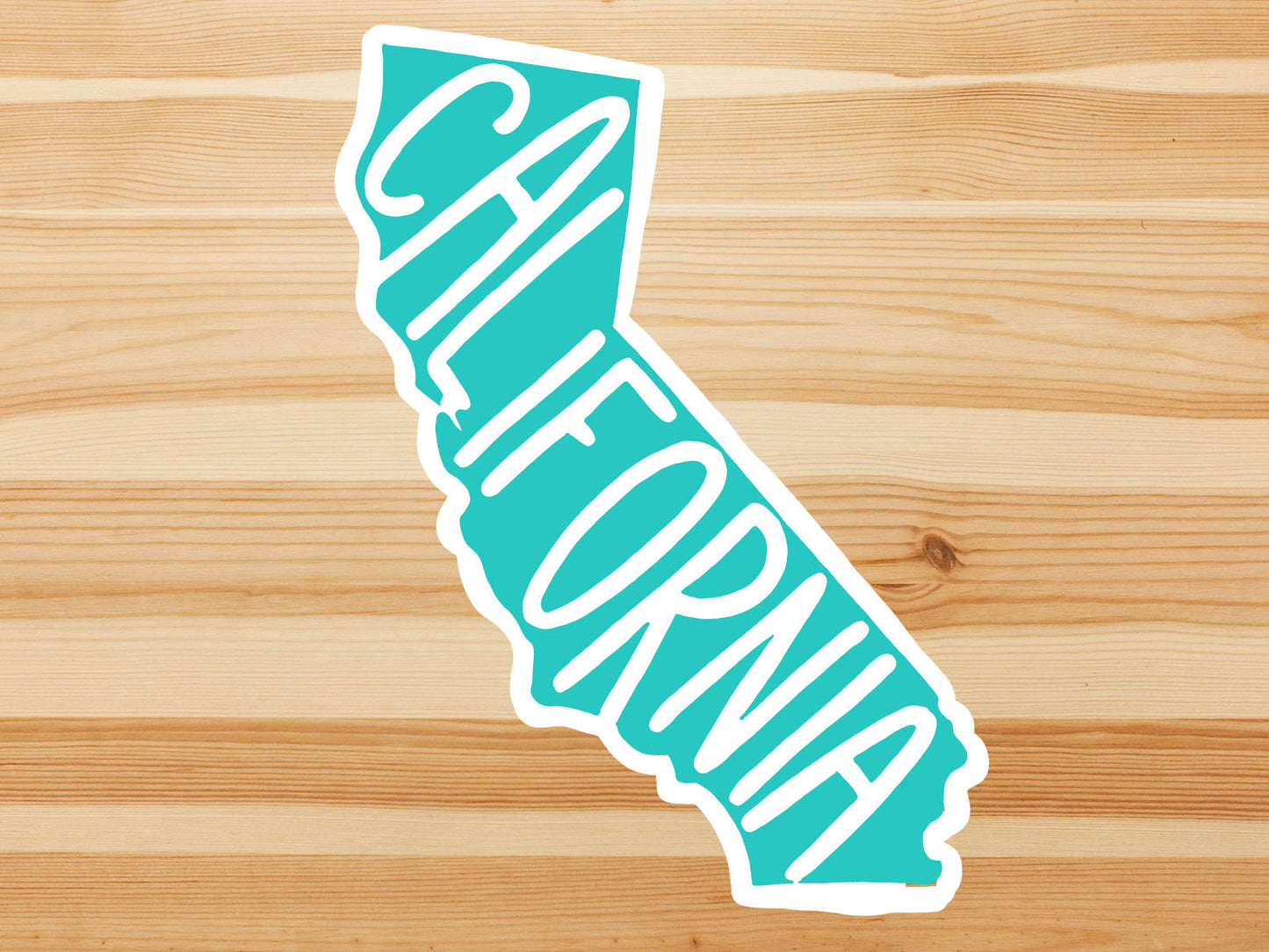 Minimal California state vinyl sticker, custom stickers, California, travel sticker, trendy stickers, Laptop decal, MacBook decal