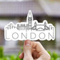 London skyline vinyl sticker, travel stickers, Britain, Best friend gift, birthday gift, Macbook sticker, laptop sticker