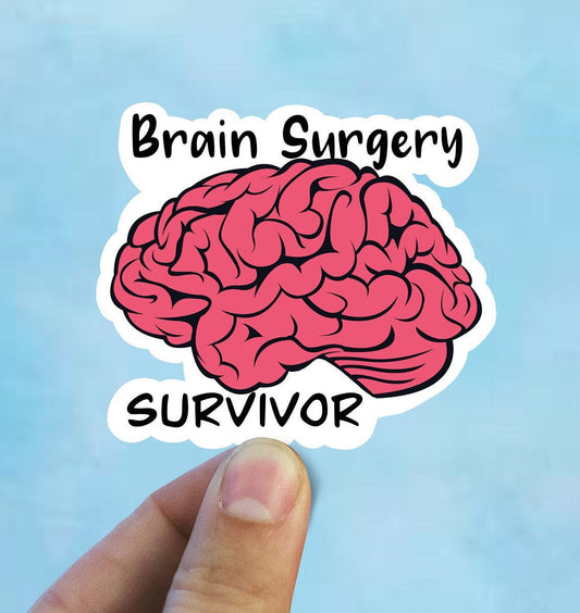 Brain surgery survivor vinyl sticker, sunflower  sticker, Macbook sticker, laptop sticker, waterproof flower sticker