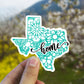 Texas mandala state home  vinyl sticker, waterproof state sticker, travel sticker, Laptop decal, MacBook decal