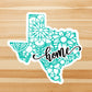 Texas mandala state home  vinyl sticker, waterproof state sticker, travel sticker, Laptop decal, MacBook decal