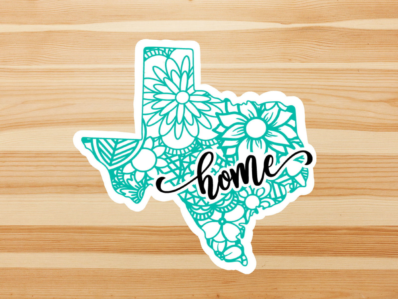 Texas mandala state home  vinyl sticker, waterproof state sticker, travel sticker, Laptop decal, MacBook decal