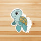 Shiny turtle vinyl Sticker, water bottle stickers, ocean stickers, laptop stickers, waterproof sticker