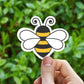 Simple bee sticker, Bee sticker, Bumble bee, laptop stickers, waterproof stickers