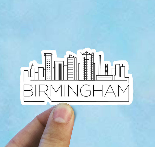 Birmingham skyline vinyl sticker, Alabama,Best friend gift, birthday gift, Macbook sticker, laptop sticker