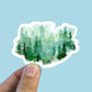 Lush green forest scene vinyl sticker, forest sticker, best friend gift, laptop sticker, Macbook decal, sarcastic gift