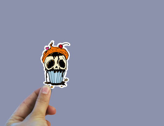 Poison cupcake vinyl sticker, cupcakes, Best friend gift, birthday gift, Macbook sticker, laptop sticker