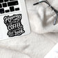 Happiness is coffee and a good book vinyl sticker, coffee sticker,  coffee cup, Macbook sticker, laptop sticker, waterproof sticker